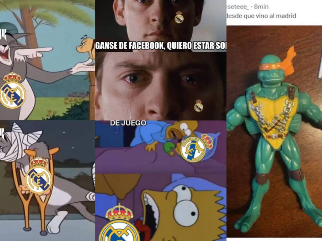 La derrota del Real Madrid desató una ola de memes en redes sociales.
