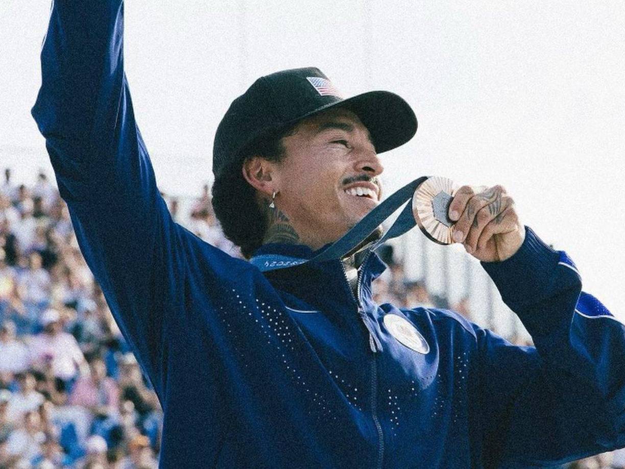 Nyjah Huston consiguió en París otra medalla más para Estados Unidos, esta vez en la disciplina de skateboarding. 