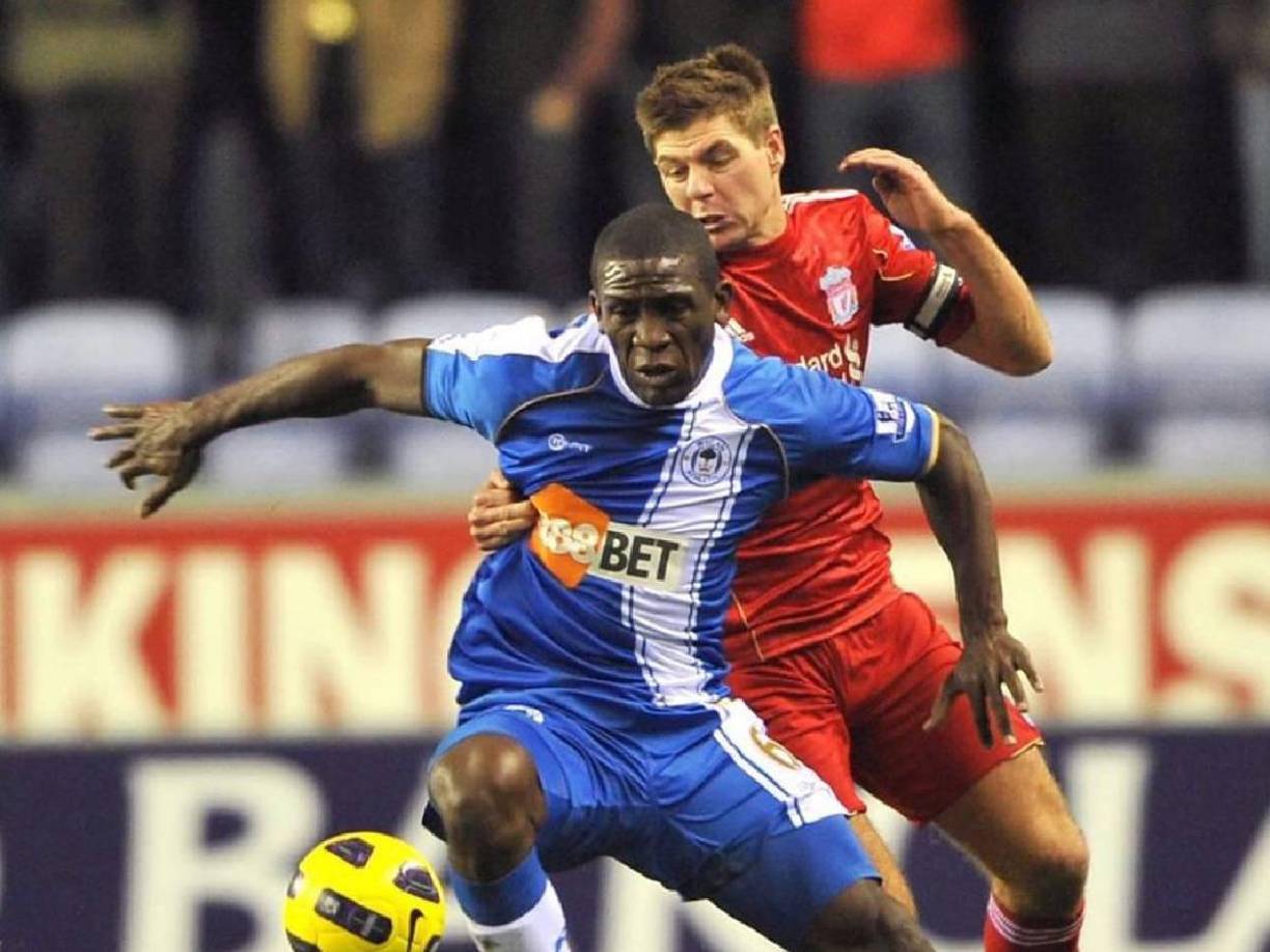 El ‘Doctor’ fue uno de los futbolistas catrachos que tuvo su paso por el Wigan de la Premier League de Inglaterra.