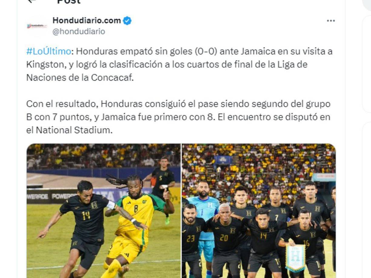 HonduDiario se pronunció sobre el empate sin goles de la Bicolor. 