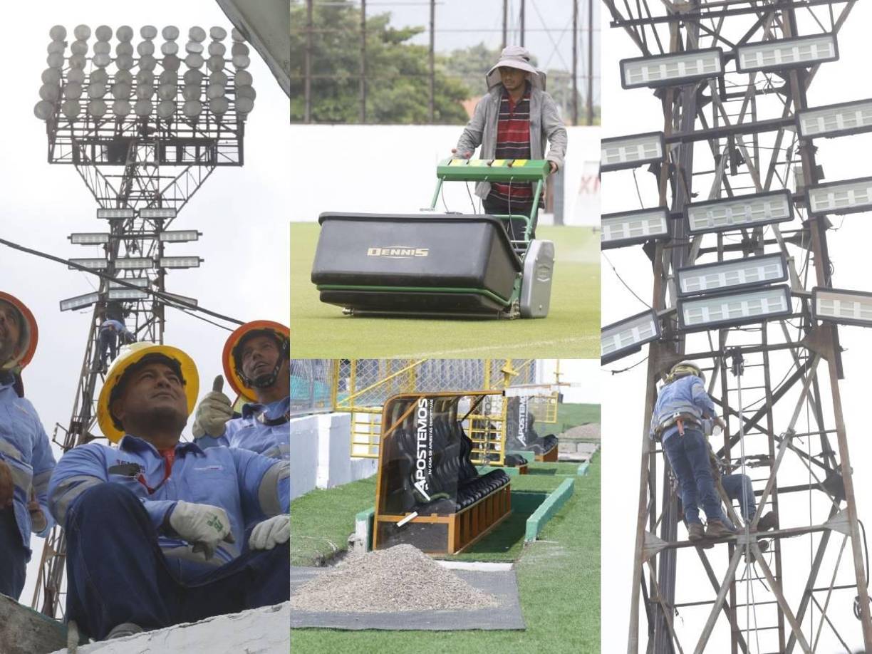 El Estadio Morazán está enfocado en los últimos detalles para recibir el partido de Honduras vs México por los cuartos de final de la Nations League de Concacaf.