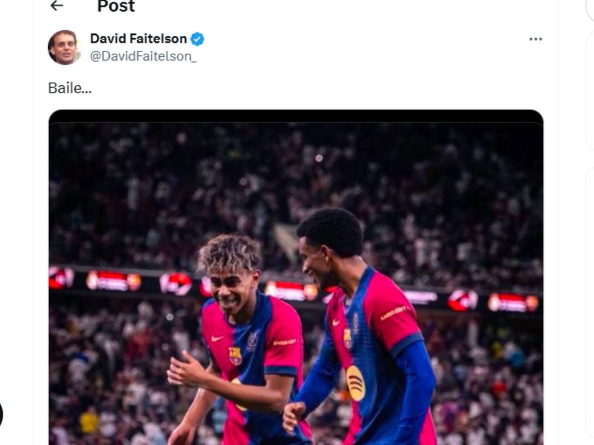 Como baile lo calificó el periodista mexicano David Faitelson.