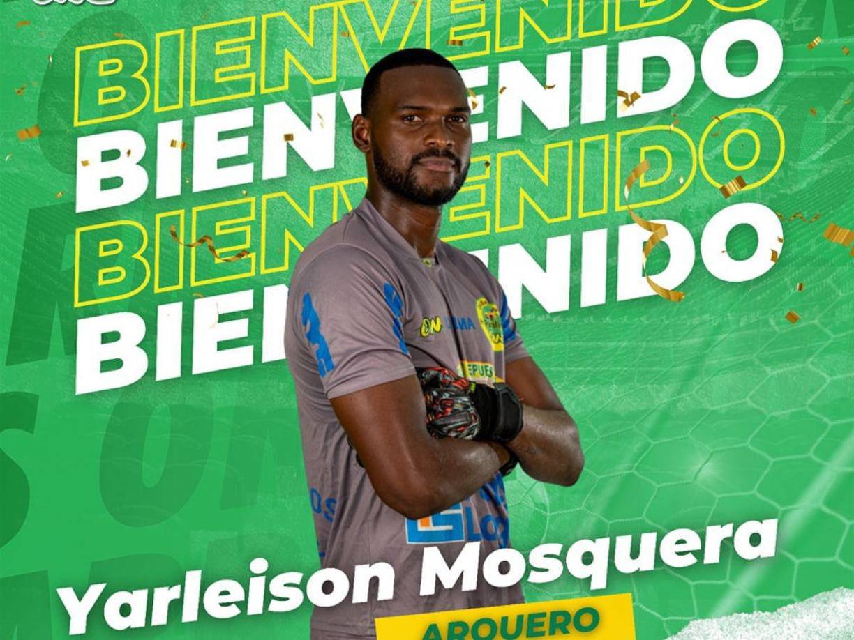 Yarleison Mosquera - El arquero colombiano fue oficializado como nuevo fichaje del Parrillas One de La Lima. El portero retorna al cuadro limeño.