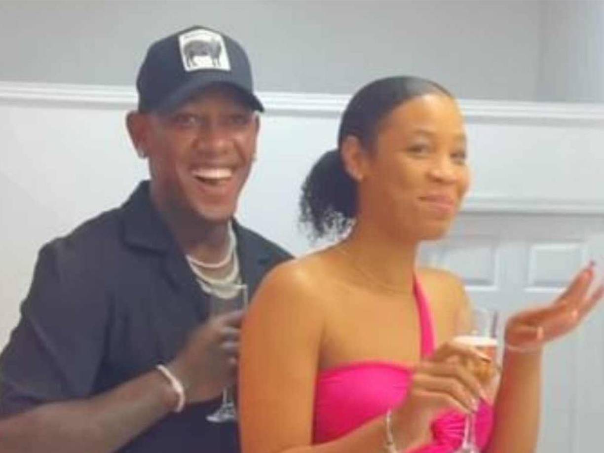  Shanee Mclaughli junto a Romell Quioto la pasaron a lo grande en la fiesta-.