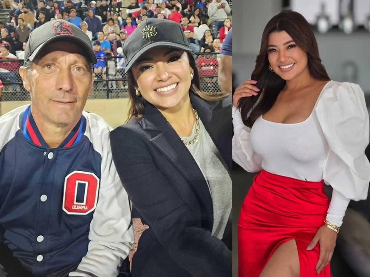 Milagro Flores - Uno de los rostros más atractivos de HCH es fiel aficionada del Olimpia. Posó muy alegre en esta foto con Pedro Troglio.