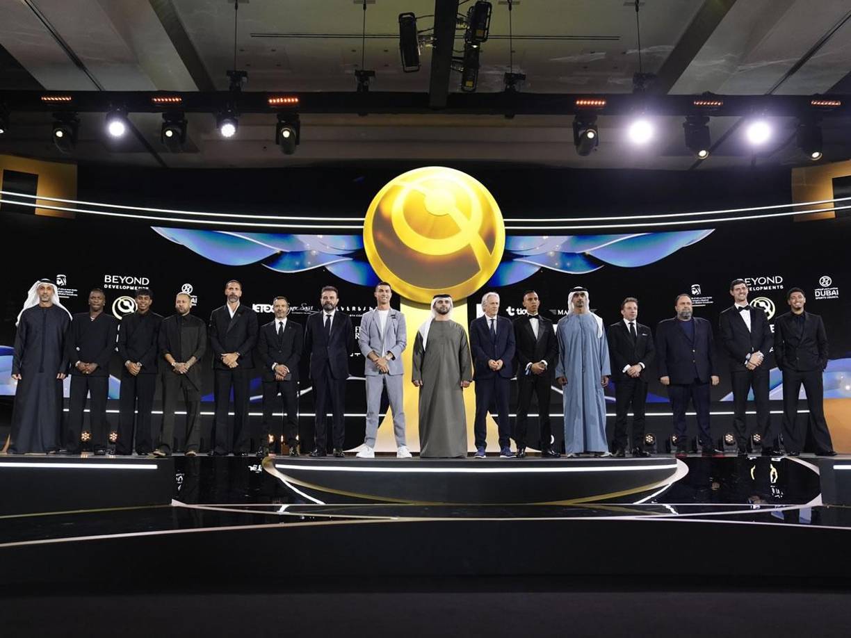 Todos los premiados en la Gala de los Globe Soccer Awards.