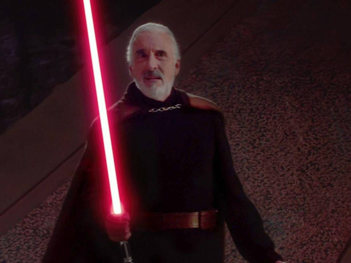 Christopher Lee: el actor, que falleció en 2015 a los 93 años, para los fanáticos de ‘Star Wars’ siempre será el Conde Dooku.