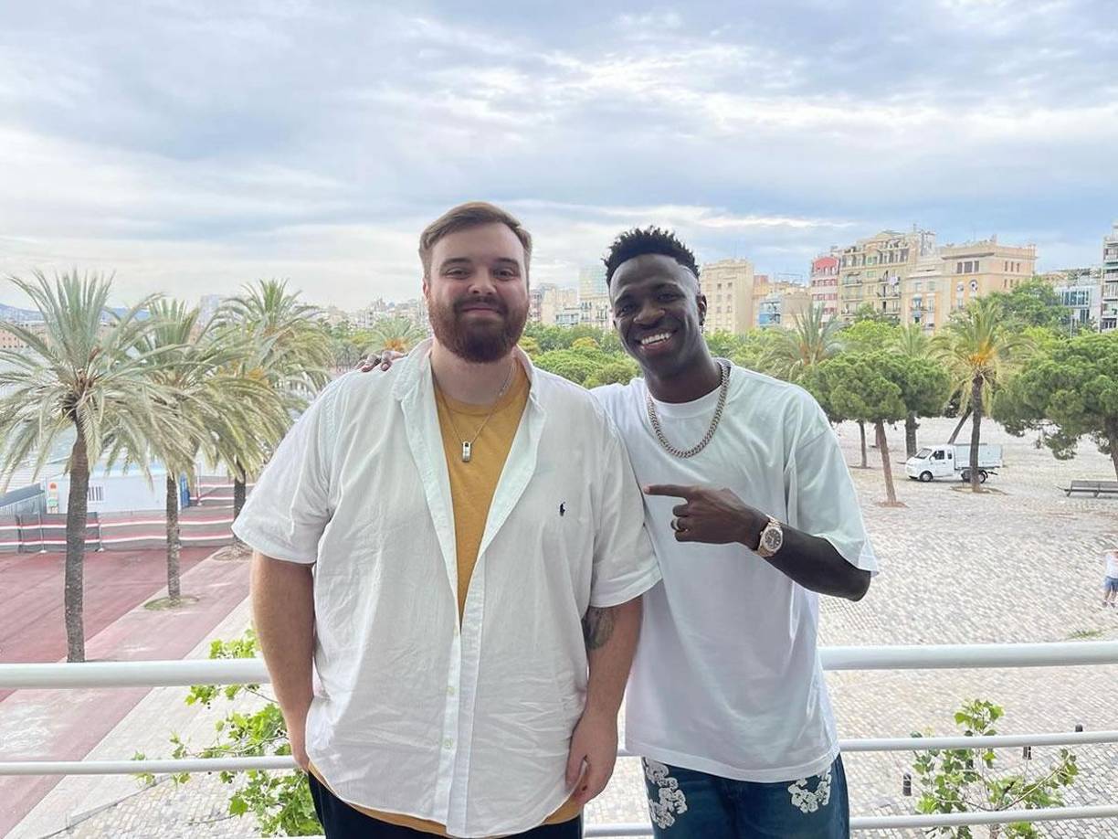 Ibai Llanos, confeso aficionado del Real Madrid, es gran amigo de jugadores de talla mundial como Vinicius.