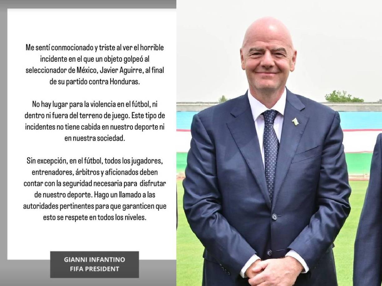 Este fue el comunicado de Gianni Infantino, presidente de la FIFA sobre lo ocurrido en el Honduras vs México.
