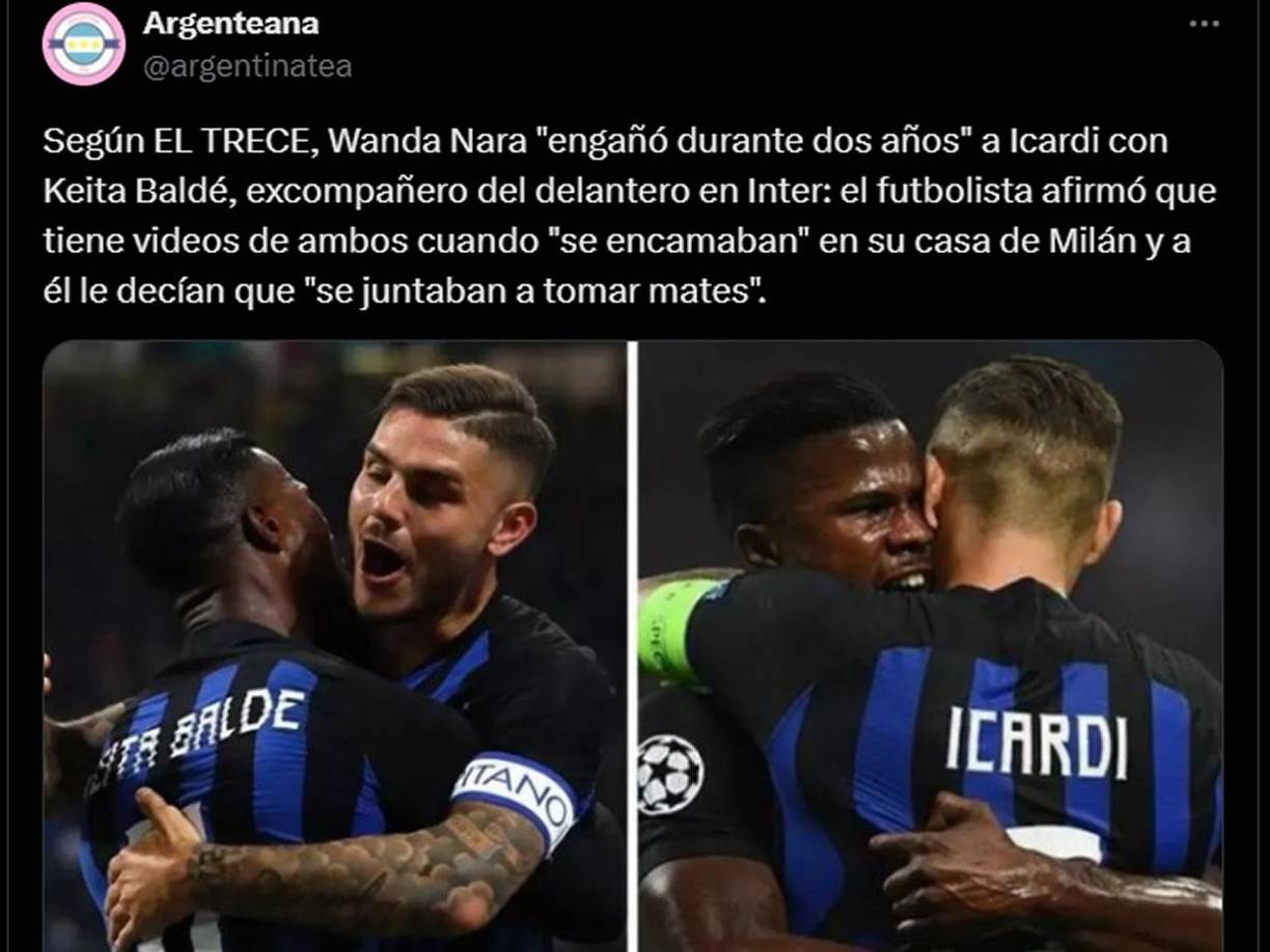 El escándalo de infidelidad de Wanda Nara con Keita Baldé ha acaparado muchos espacios en la prensa rosa de Argentina.