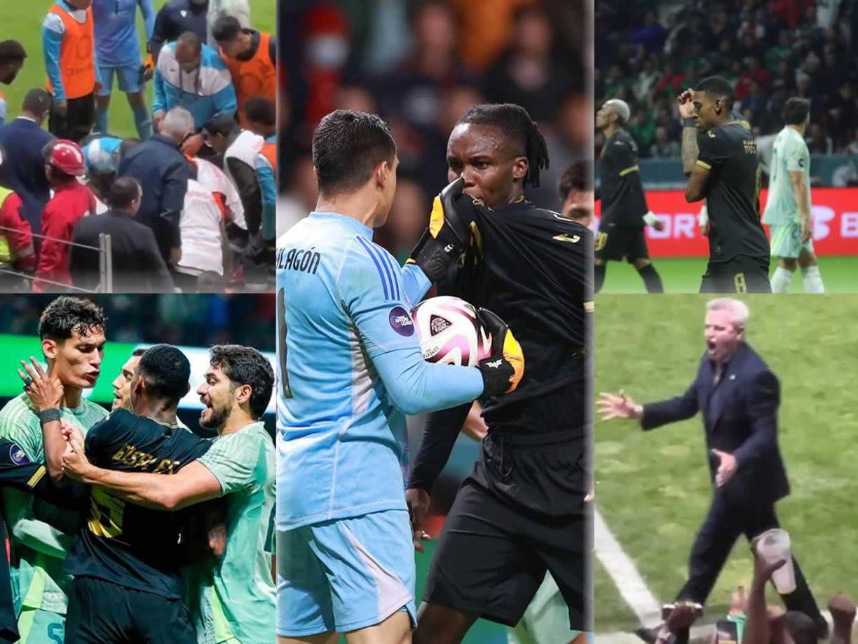 Las imágenes de la dolorosa derrota de Honduras (4-0, global 4-2) contra México en el partido de vuelta de los cuartos de final de la Nations League de la Concacaf. ¡La Bicolor quedó eliminada del Final Four y va al repechaje de la Copa Oro 2025!