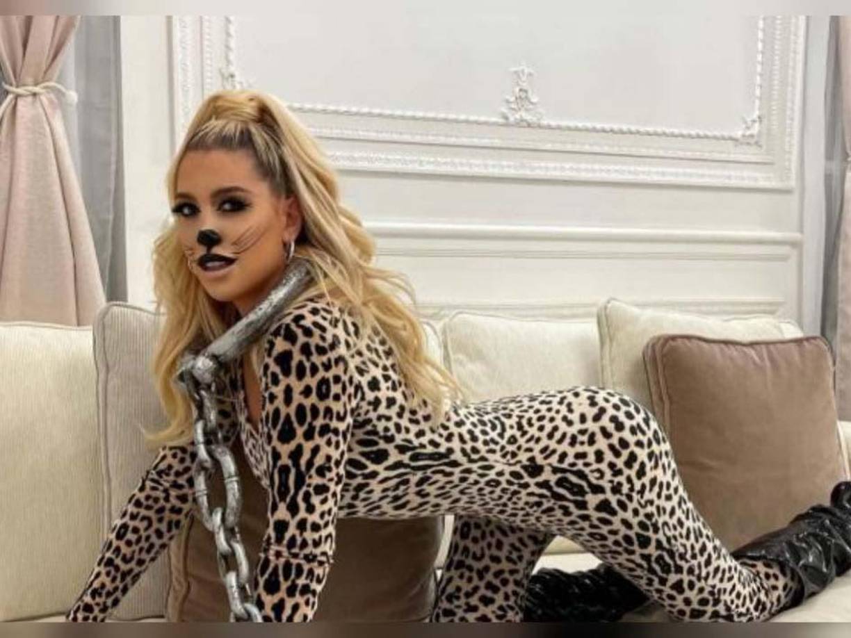 La polémica Wanda Nara, esposa de Mauro Icardi, se decantó por disfrazarse de Leopardo.