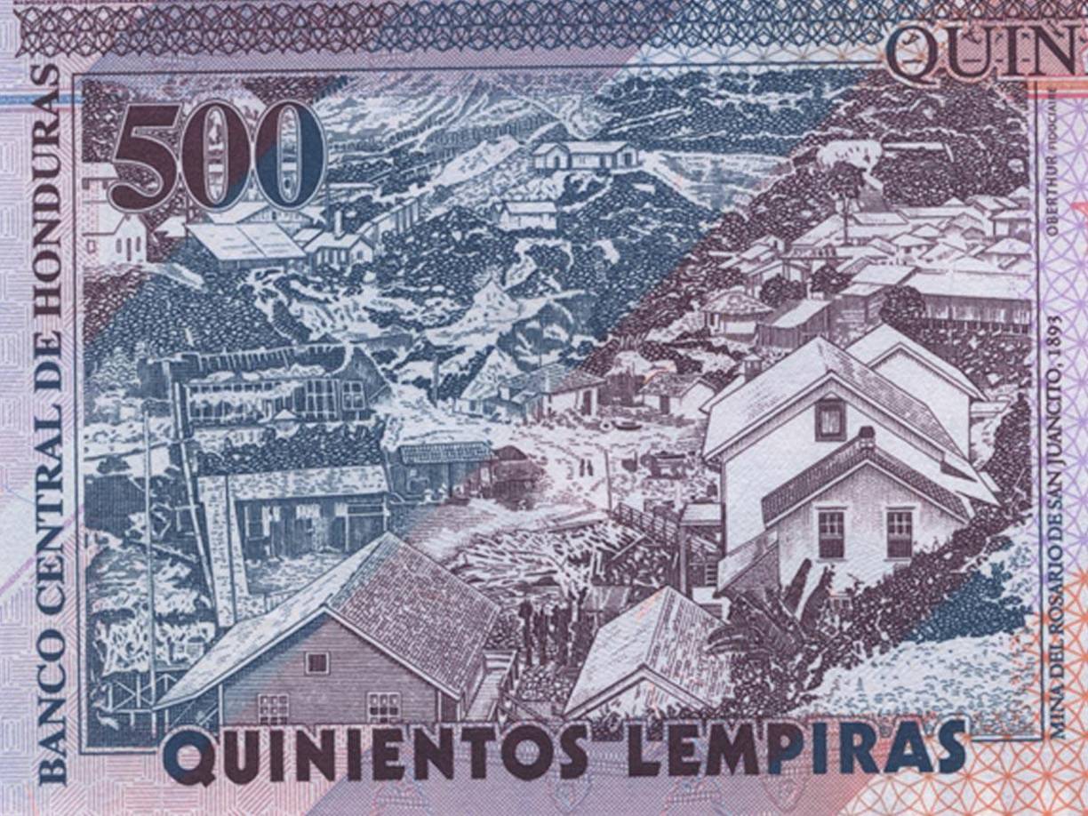 7- Incorporación del logo del BCH, en el reverso del billete.