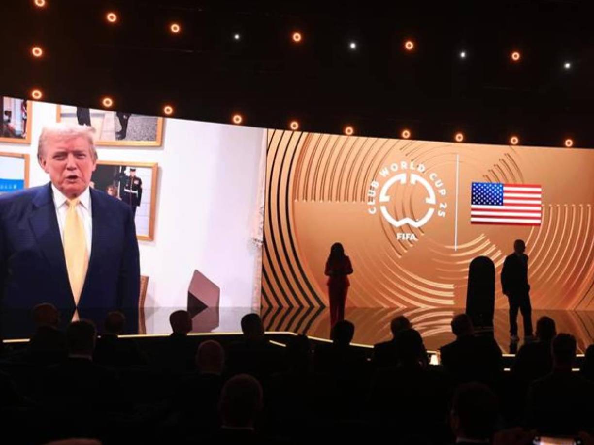 Donald Trump, presidente electo de Estados Unidos, participó mediante video en el sorteo del Mundial de Clubes. 