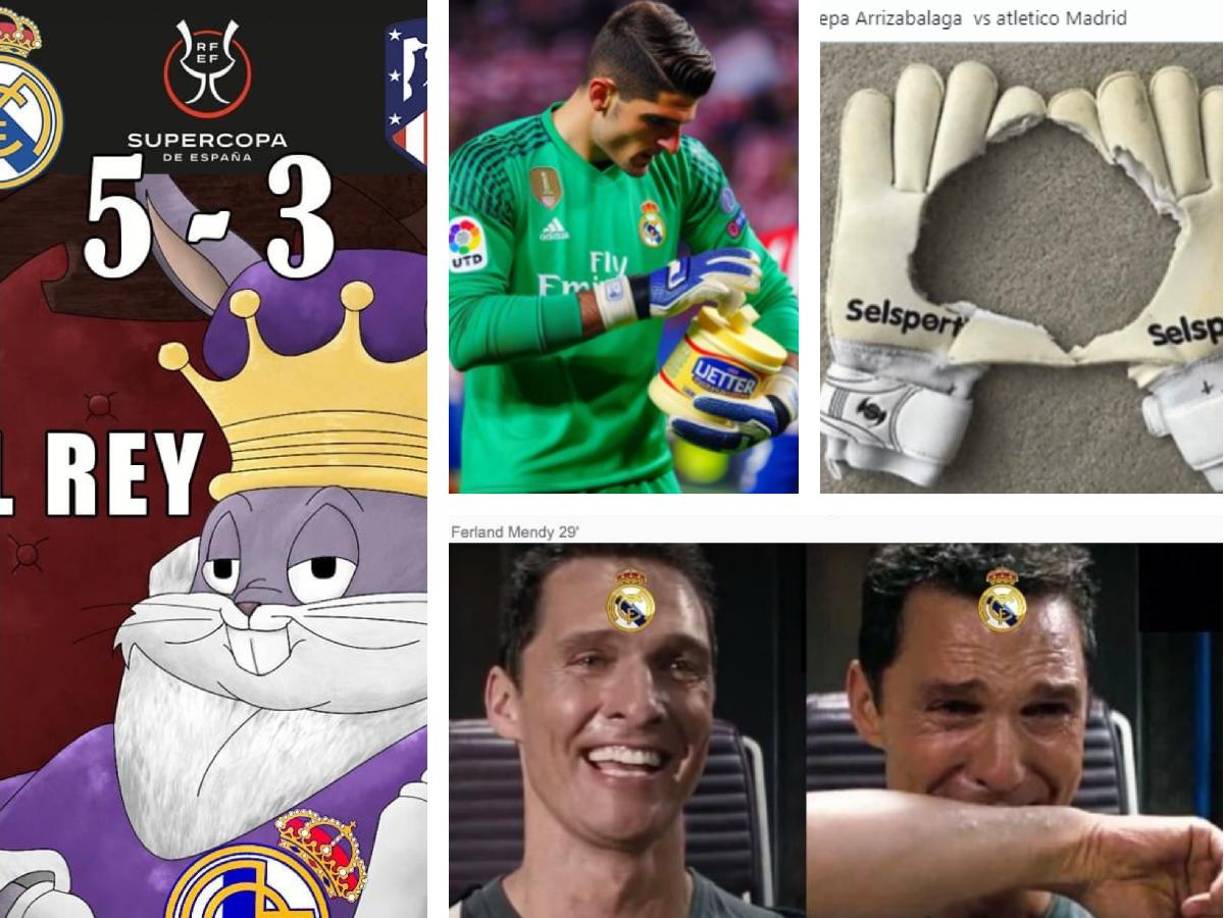 El Real Madrid venció 5-3 al Atlético en las semifinales de la Supercopa y avanzó a la gran final. Los jocosos memes no faltaron y así se burlan en redes sociales. 