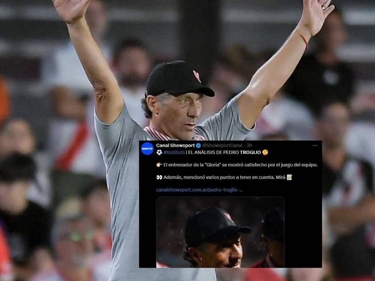 Canal Showsport: “El entrenador de la ‘Gloria’ se mostró satisfecho por el juego del equipo”.