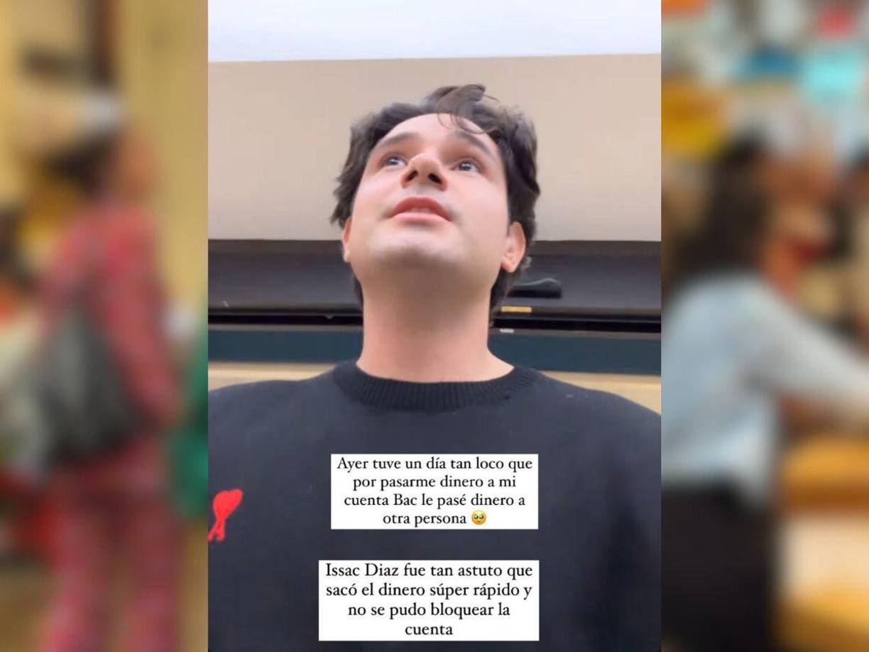 “Le di un aguinaldo a alguien sin querer, me equivoqué. Para que entiendan, por error, le deposité 50,000 lempiras a una persona, hice la denuncia, pero la cuenta no se pudo bloquear y evidentemente la persona Isaac Díaz fue el afortunado y sacó el dinero superrápido”, dijo Facundo en sus historias. 
