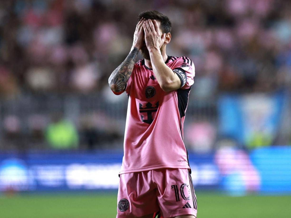 El dolor de Messi por la eliminación del Inter Miami en la MLS contra el Atlanta United.