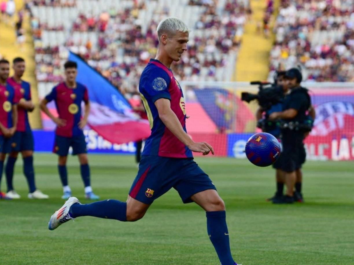 Dani Olmo fue presentado de la peor manera ya que el FC Barcelona posteriormente fue goleado por el Mónaco.