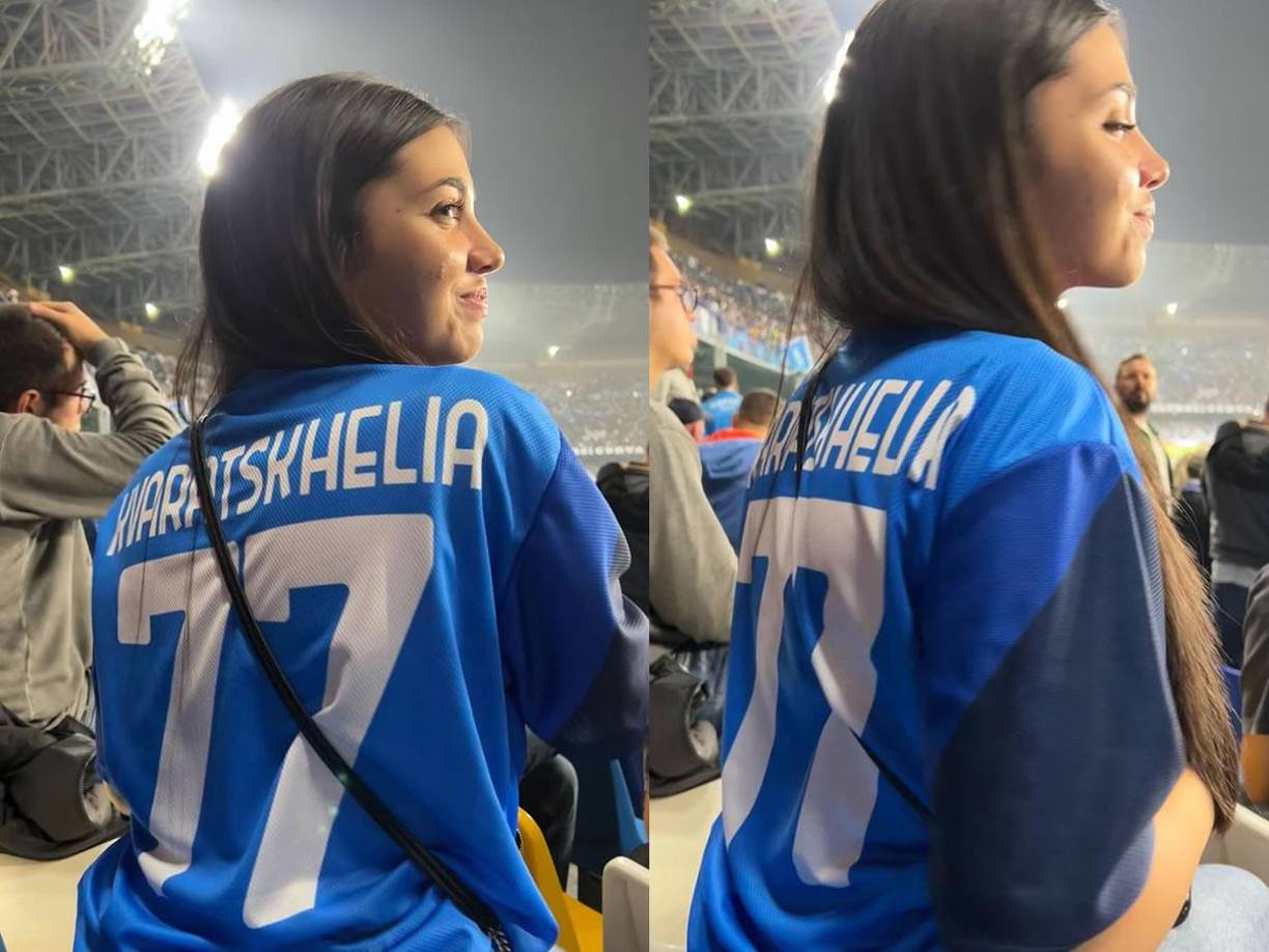 A Anna le gusta el fútbol. Ya posó en su cuenta personal de Instagram con la camiseta del Napoli y el nombre de Khvicha Kvaratskhelia. Ahora es fan de Lamine Yamal.
