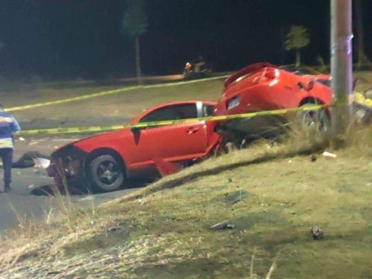 El accidente ocurrió en el anillo periférico de Tegucigalpa, a la altura de la represa Los Laureles, a eso de las 3:00 am.