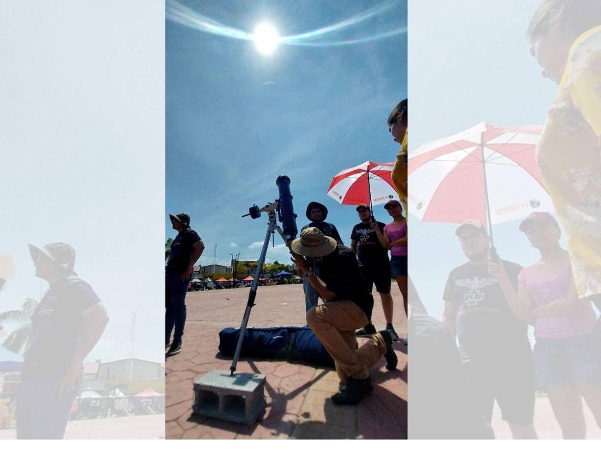 En La Lima se ha colocado en observatorio en el parque central.