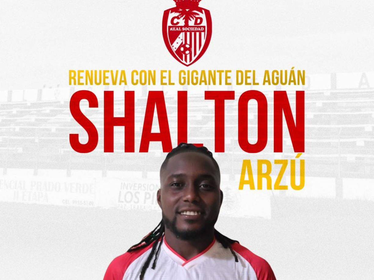 La Real Sociedad de Tocoa hizo oficial la renovación del contrato del veloz Shalton Arzú.