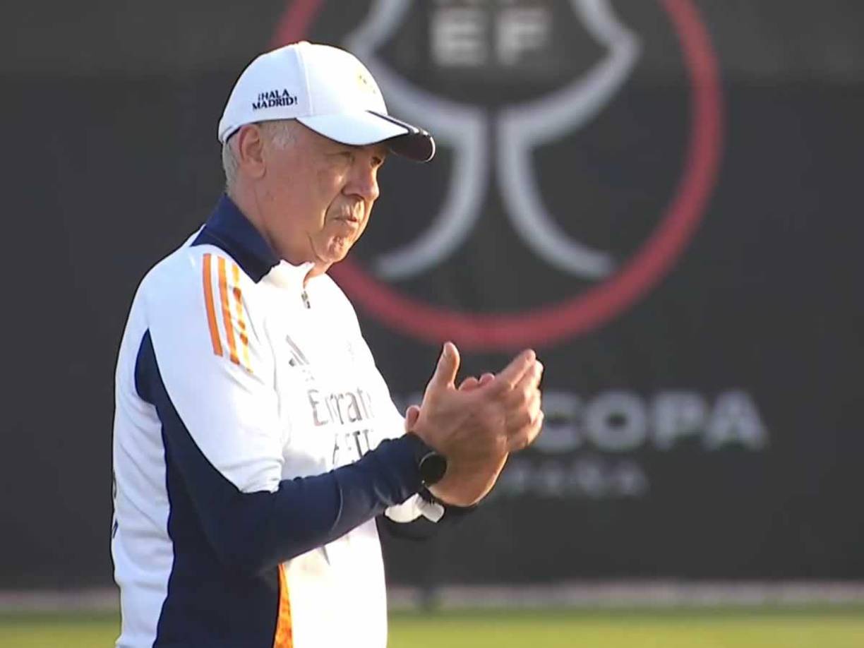 Carlo Ancelotti tendrá a todos disponibles para la final de la Supercopa de España contra el Barcelona.