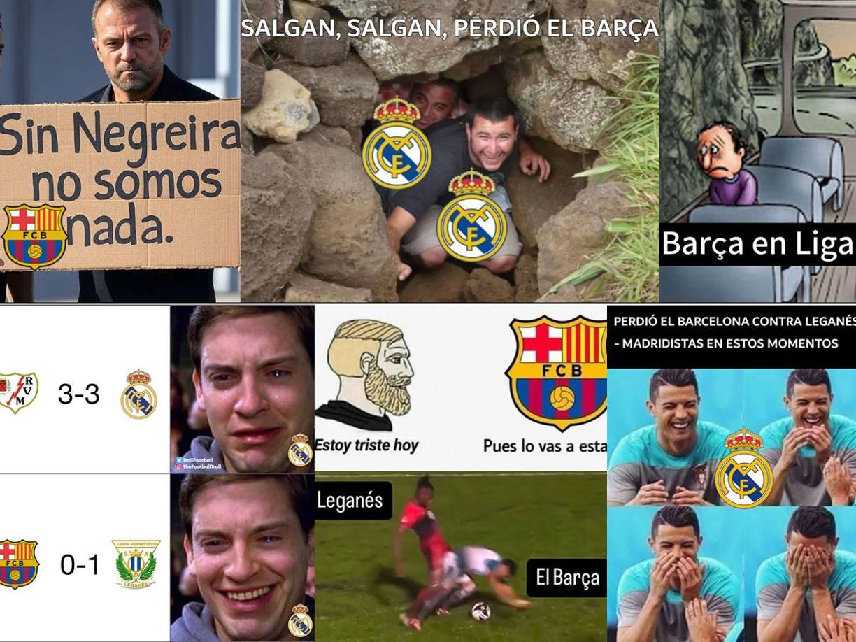 Los divertidos memes que dejó la derrota del Barcelona (0-1) contra el Leganés en la jornada 17 de la Liga Española 2024-2025. El Real Madrid se ríe, pero también sufrió ante Rayo Vallecano.