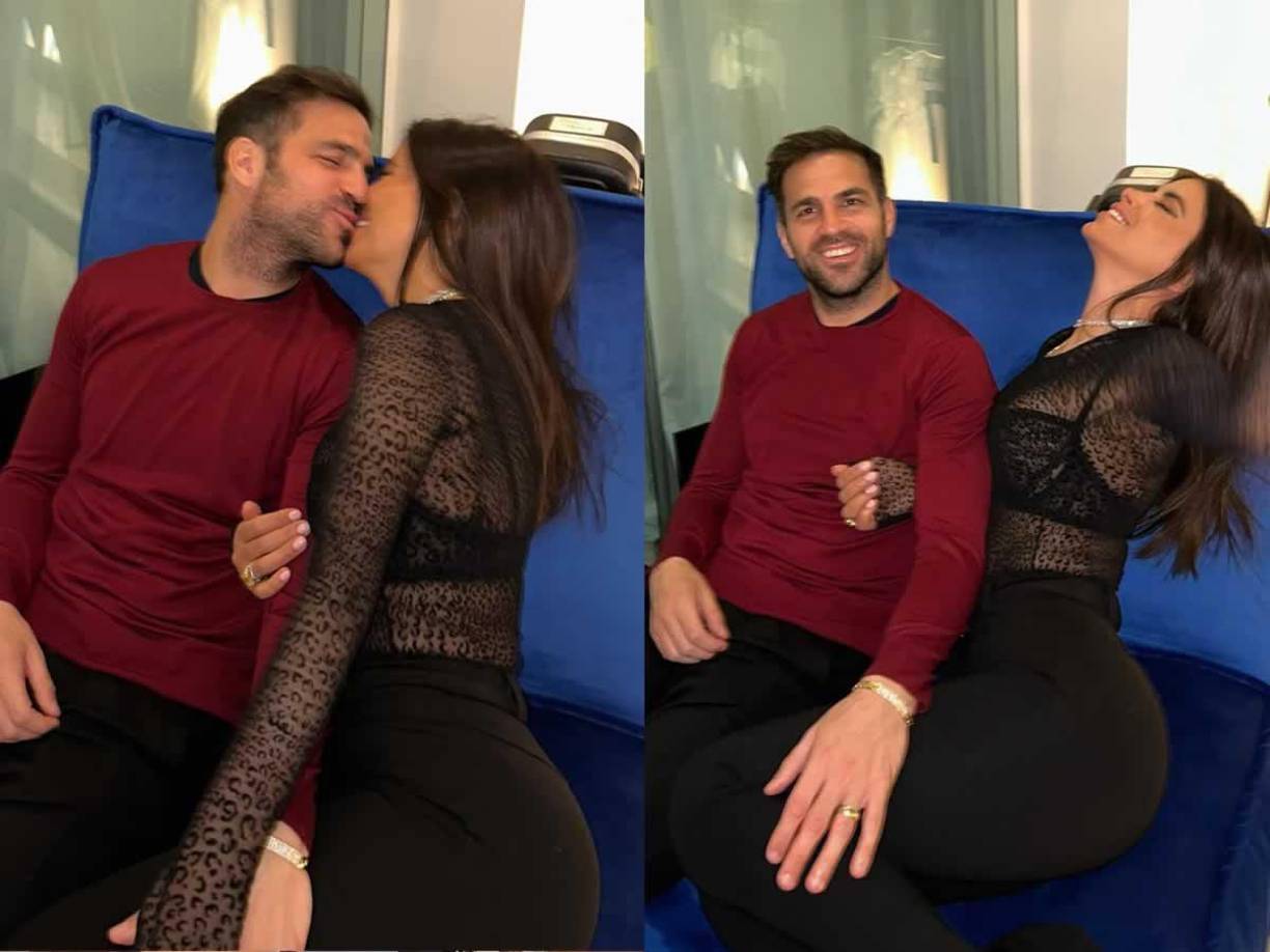 Un paparazzi reveló una fotografía de un encuentro en Londres, cuando Cesc jugaba para Arsenal. Tras conocerse del romance, ella se divorció del magnate y empezó una relación junto al futbolista, quien llegó al Barcelona en 2011/12.