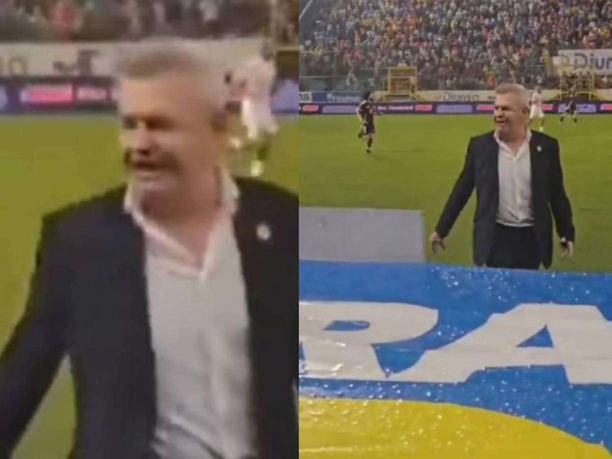 Posteriormente, se filtró un video en donde se puede ver al estratega insultar a los hinchas catrachos.