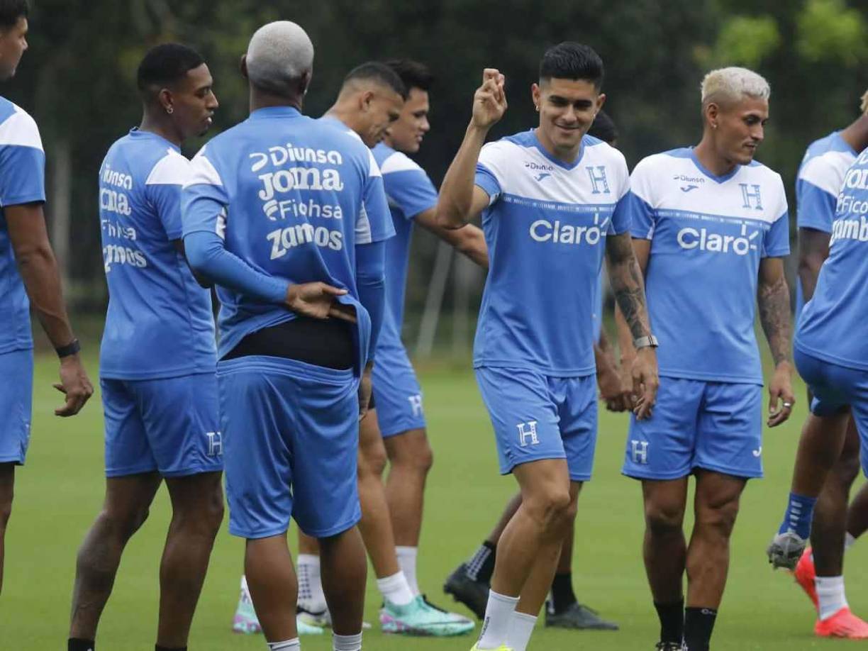 Luis Palma fue de los más alegres luego de su doblete anotado en el estadio Morazán. 