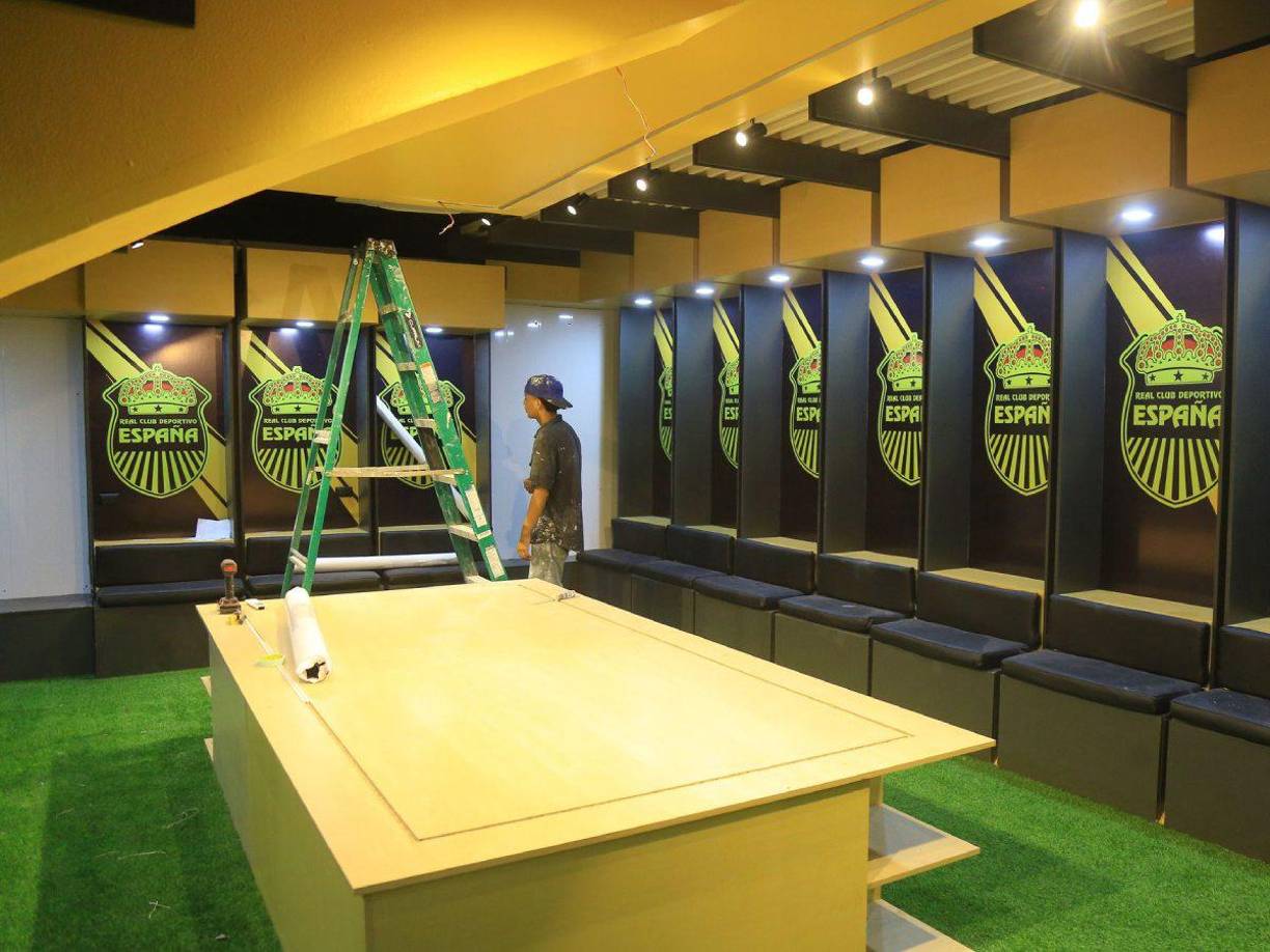 Real España tendrá un camerino de lujo en el estadio Morazán.