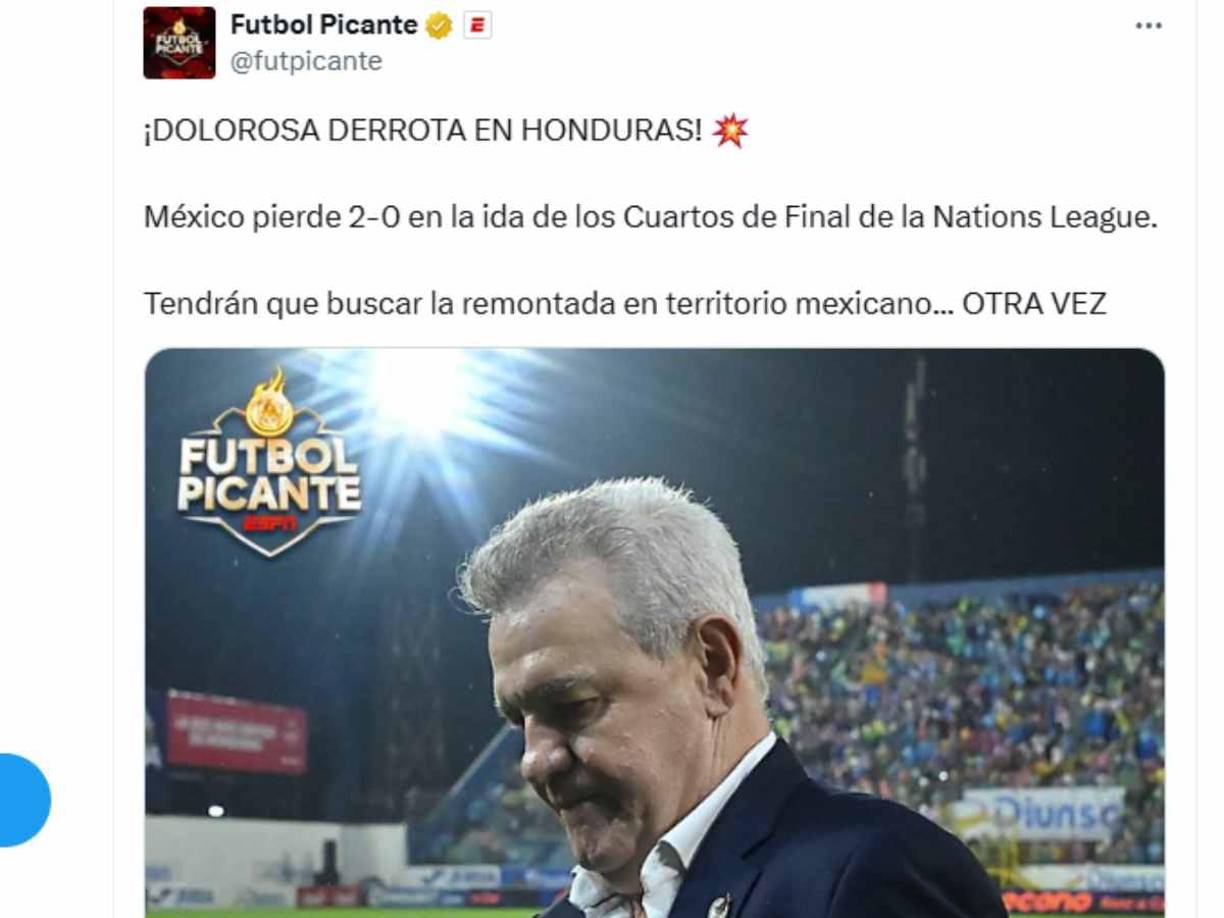 ”Dolorosa derrota en Honduras”, fue el titular de Fútbol Picante. 