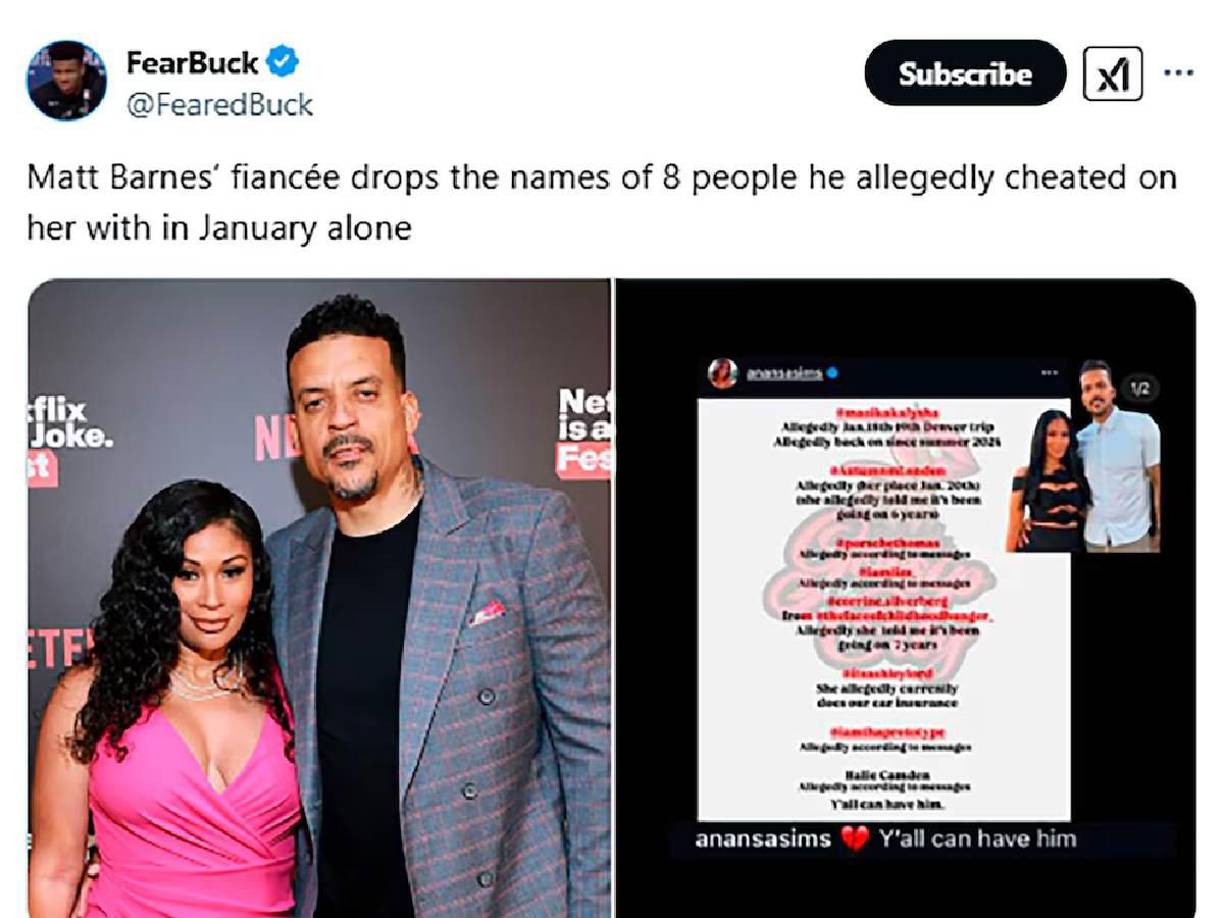 Esta fue la publicación que hizo la pareja del deportista, pero que fue borrada después, aunque en redes sociales ya estaba repuesto.