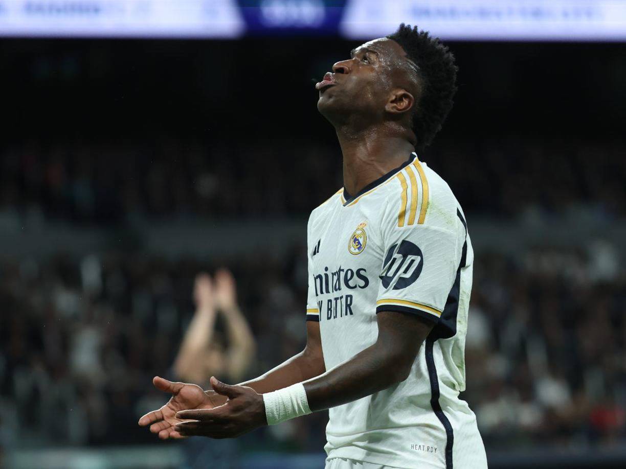 A Vinicius se le vio enfadado en varios tramos del juego.