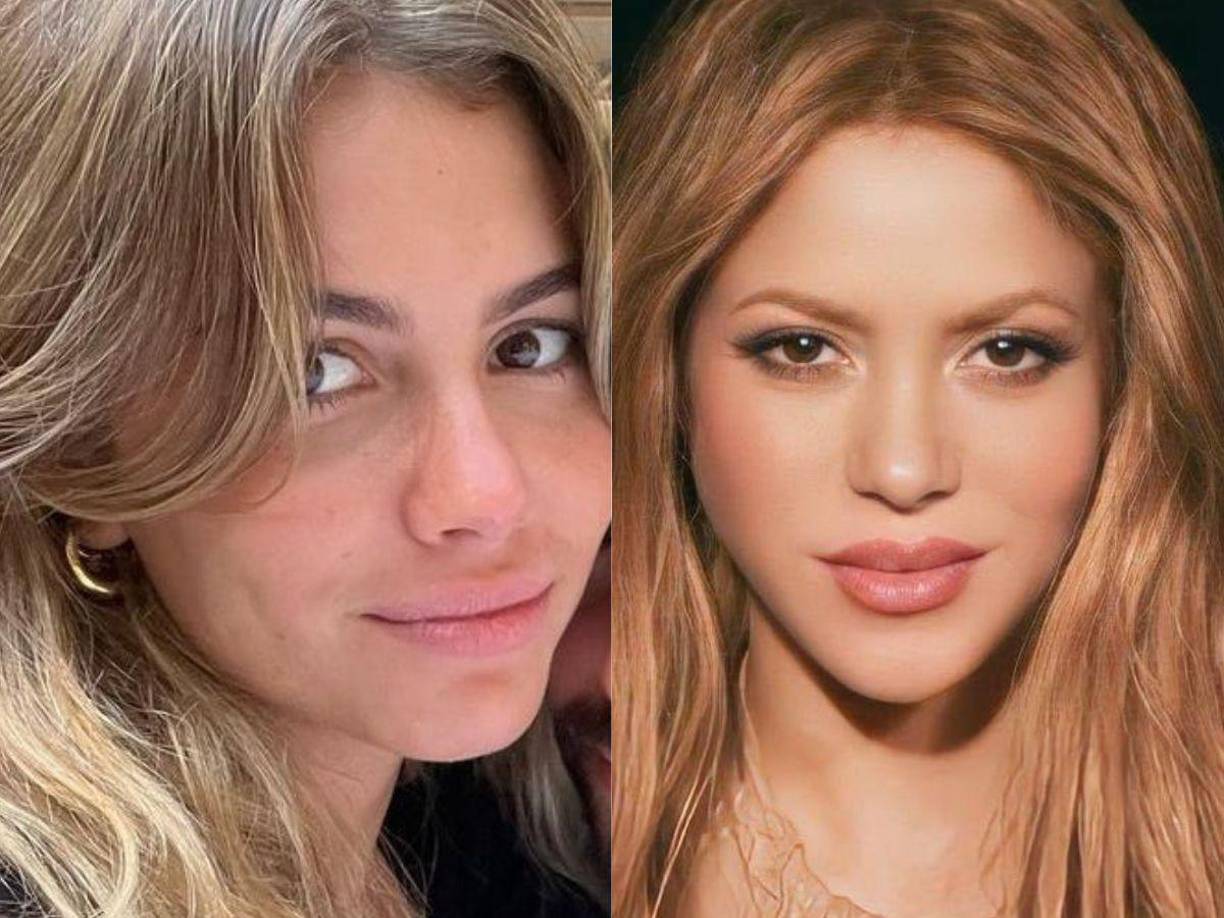 La nueva novia de Piqué y la ex pareja Shakira. 