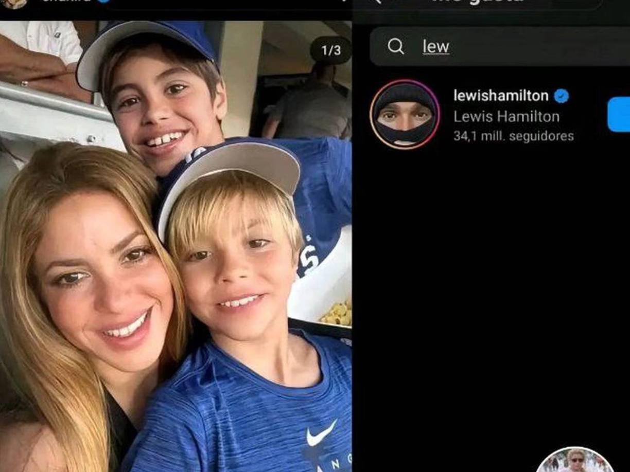 Por eso, Shakira fue con sus hijos a ver el juego de béisbol de los Dodgers de la MLB, acompañada de sus hijos Milan y Sasha, posando con ellos en selfies y hasta en un divertido video donde se les ve cantando rancheras en la grada, algo a lo que Hamilton le dio ‘me gusta’.