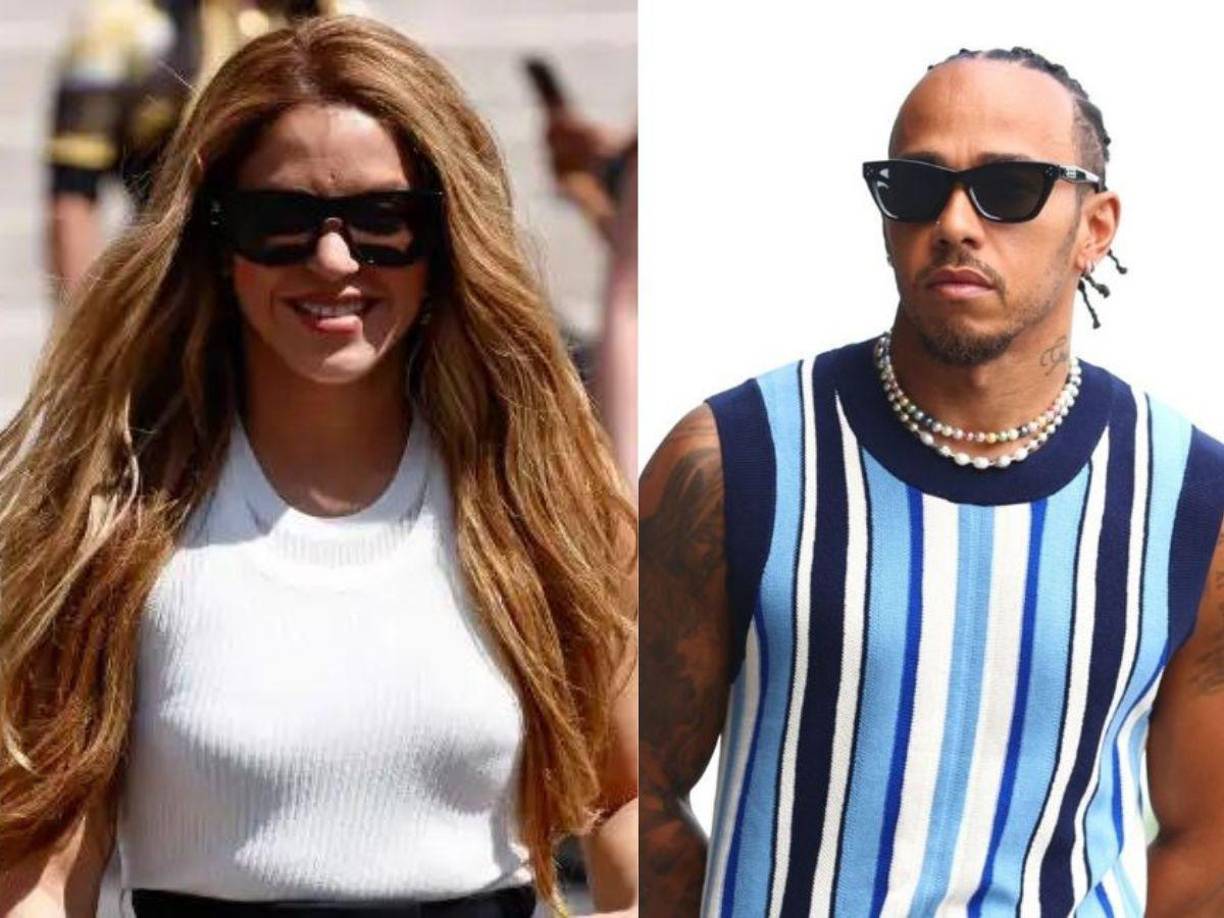 Lewis Hamilton visitó a Shakira en una de las villas privadas de Ibiza.