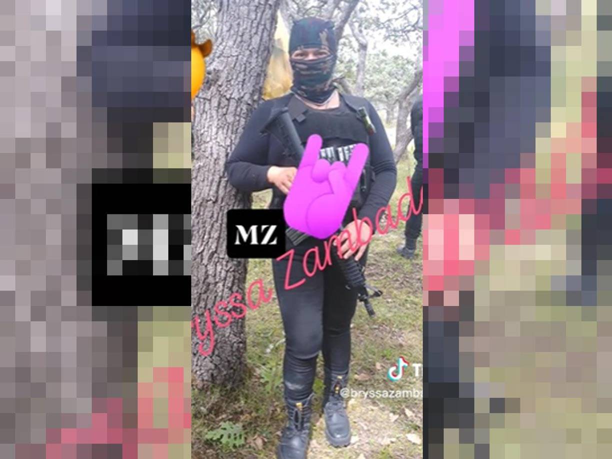 La mujer en su cuenta de Tiktok presume formar parte del Grupo Flechas Operativa del cofundador del Cártel de Sinaloa.