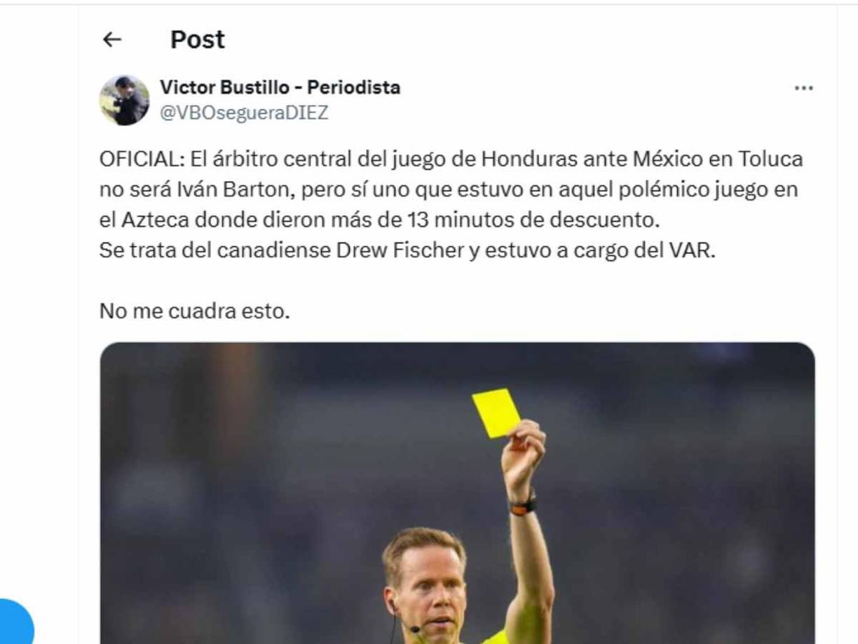 ”No me cuadra esto”, indicó el periodista hondureño Víctor Bustillo. 