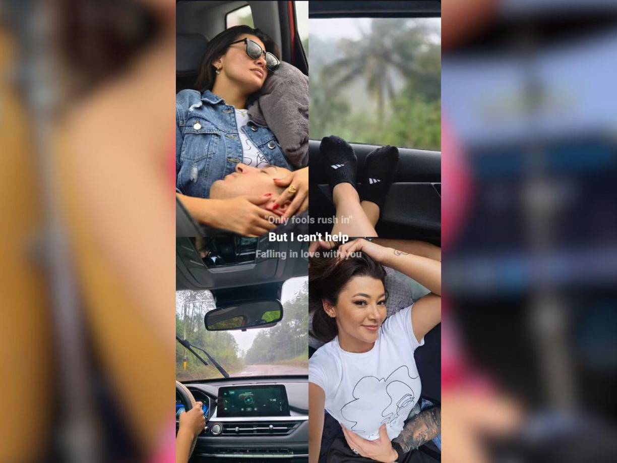 Desde tempranas horas, Milagro Flores mostró mediante sus historias de Instagram como disfrutaba del viaje hacia Santa Bárbara junto a su nuevo galán. 