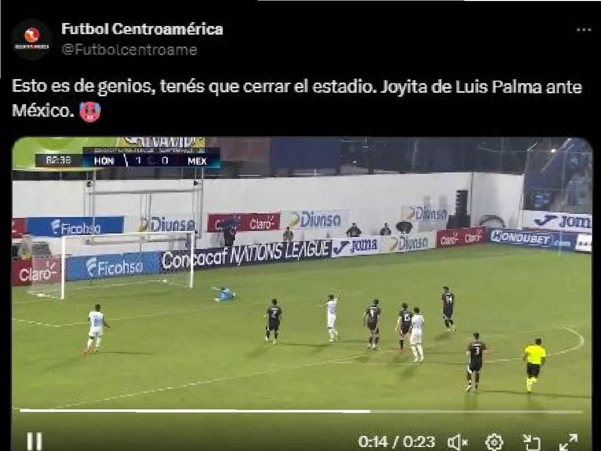 Futbol Centroamérica: “Esto es de genios, tenes que cerrar el estadio. Joyita de Luis Palma ante México”
