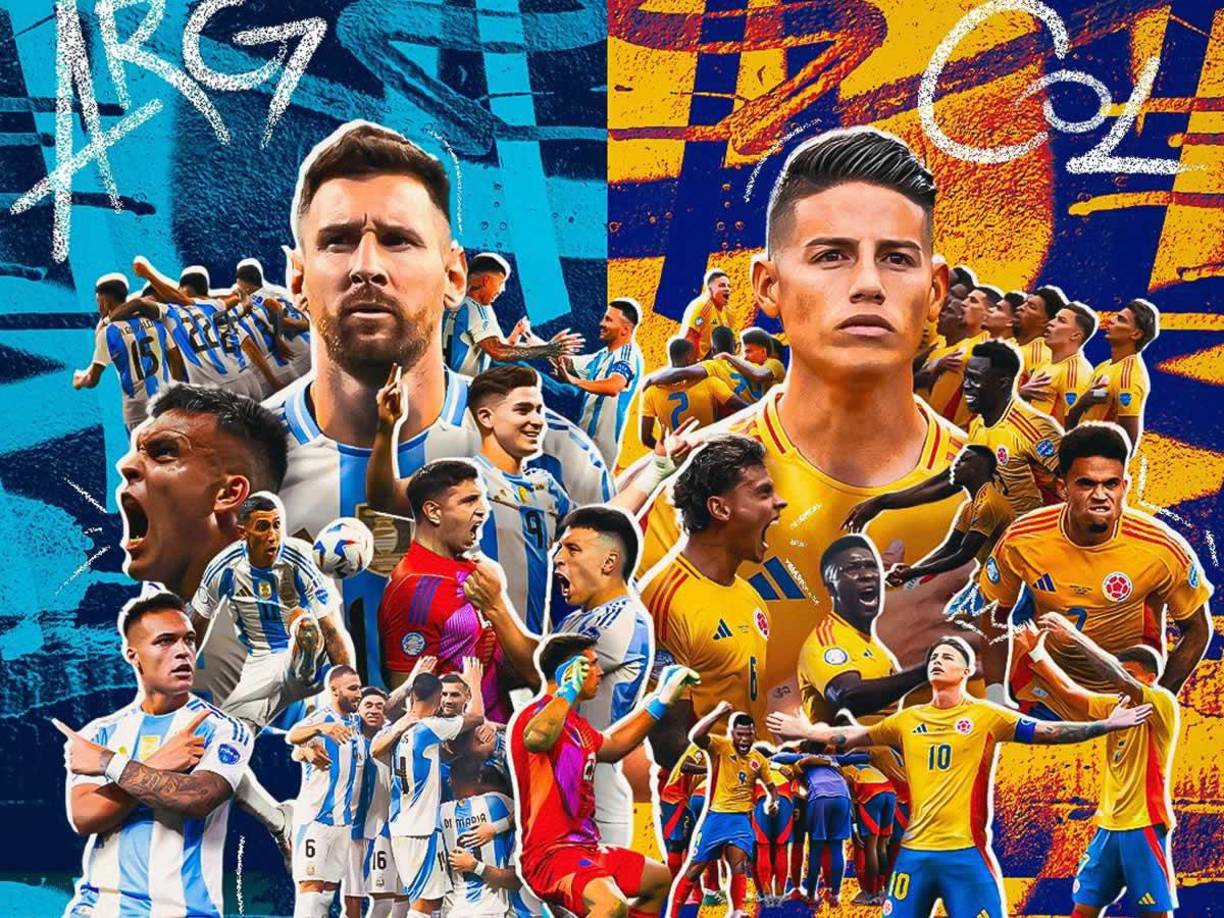 Argentina, campeona del mundo y defensora del título continental, contra la encumbrada Colombia. La inédita final de la Copa América 2024, este domingo en Miami, promete ser un muy buen partido de fútbol sin un palpable favorito.