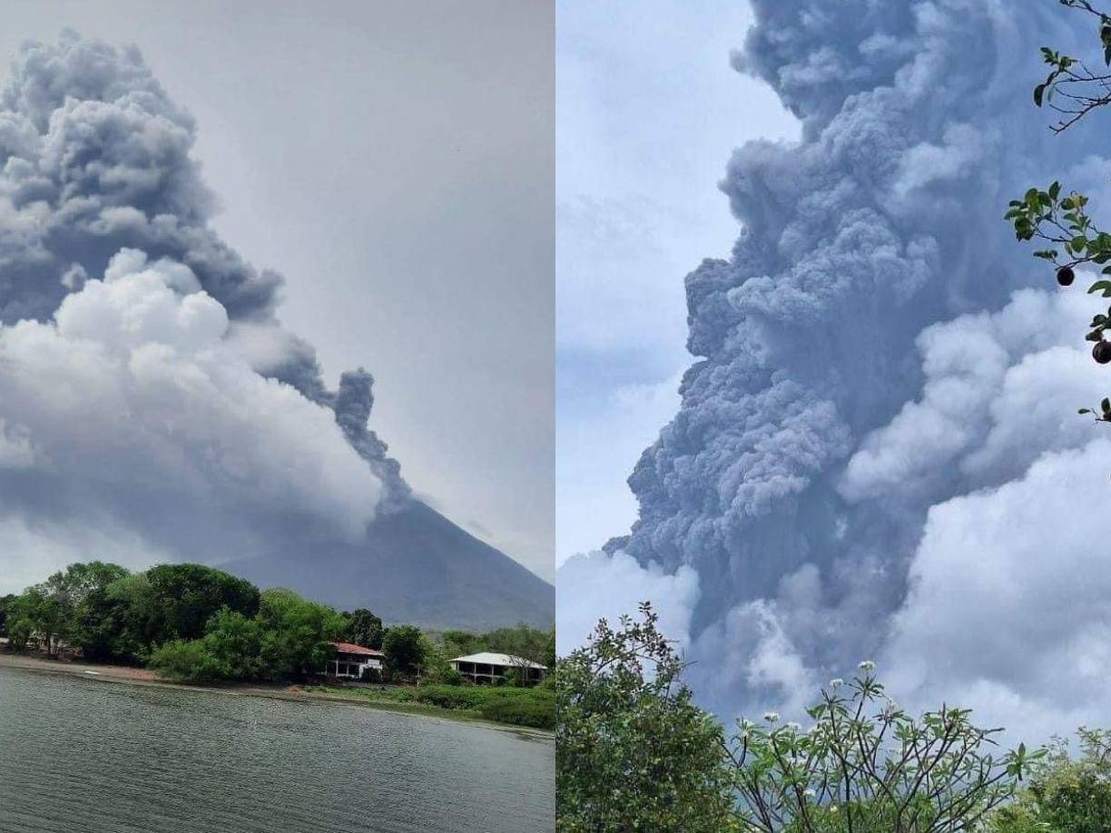 El volcán Concepción en Nicaragua ha entrado en erupción y ha llenado de cenizas los lugares aledaños del país.