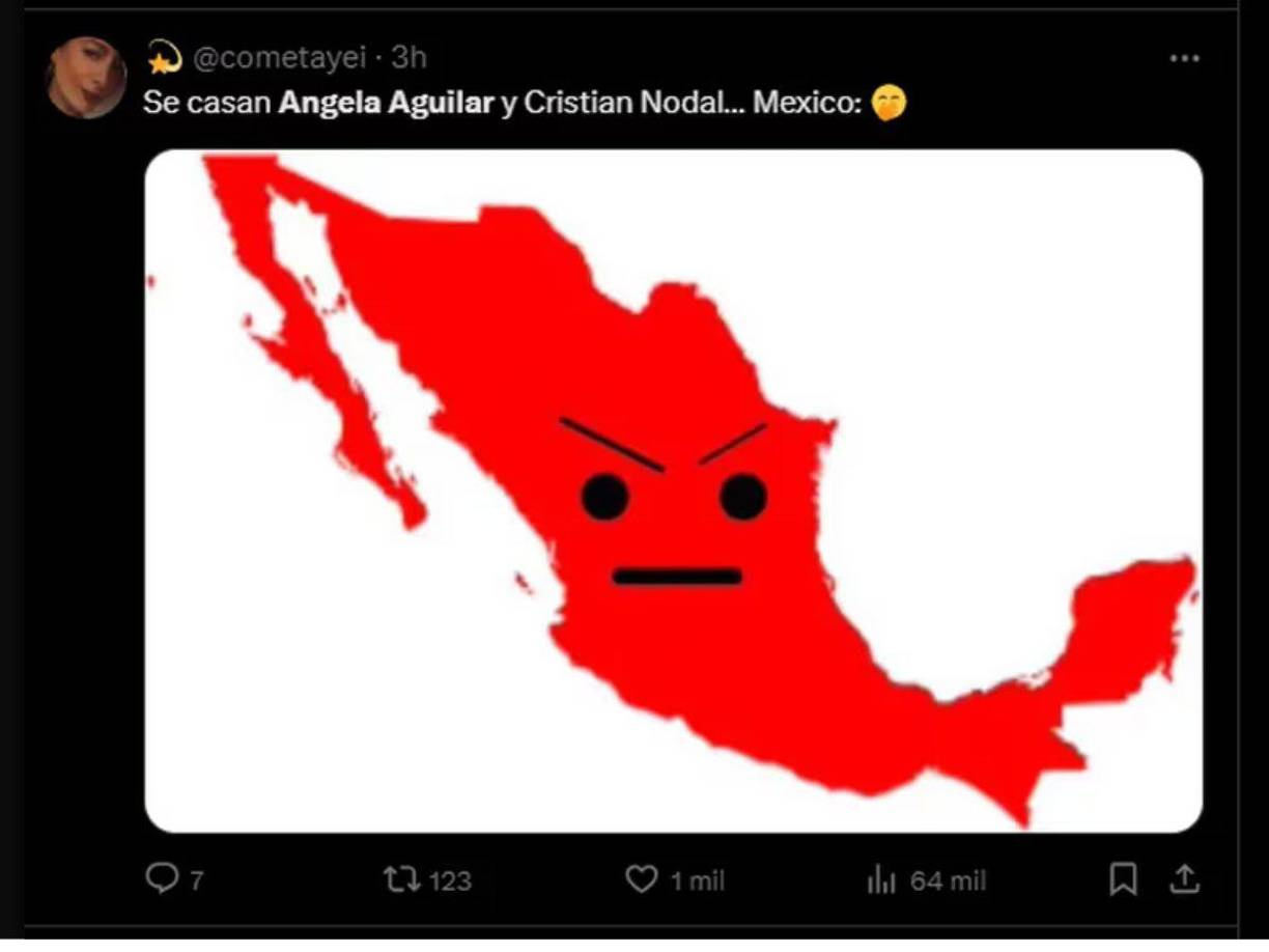 Los memes que dejó la boda de Christian Nodal y Ángela Aguilar