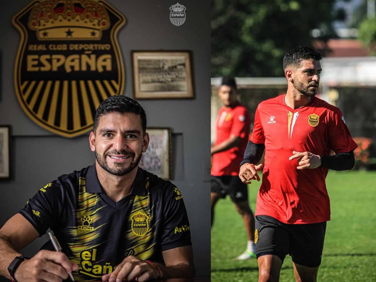 Matías Rotondi - El delantero argentino ya posa con la camisa oficial del Real España y ya realizó su primer entrenamiento como jugador aurinegro.