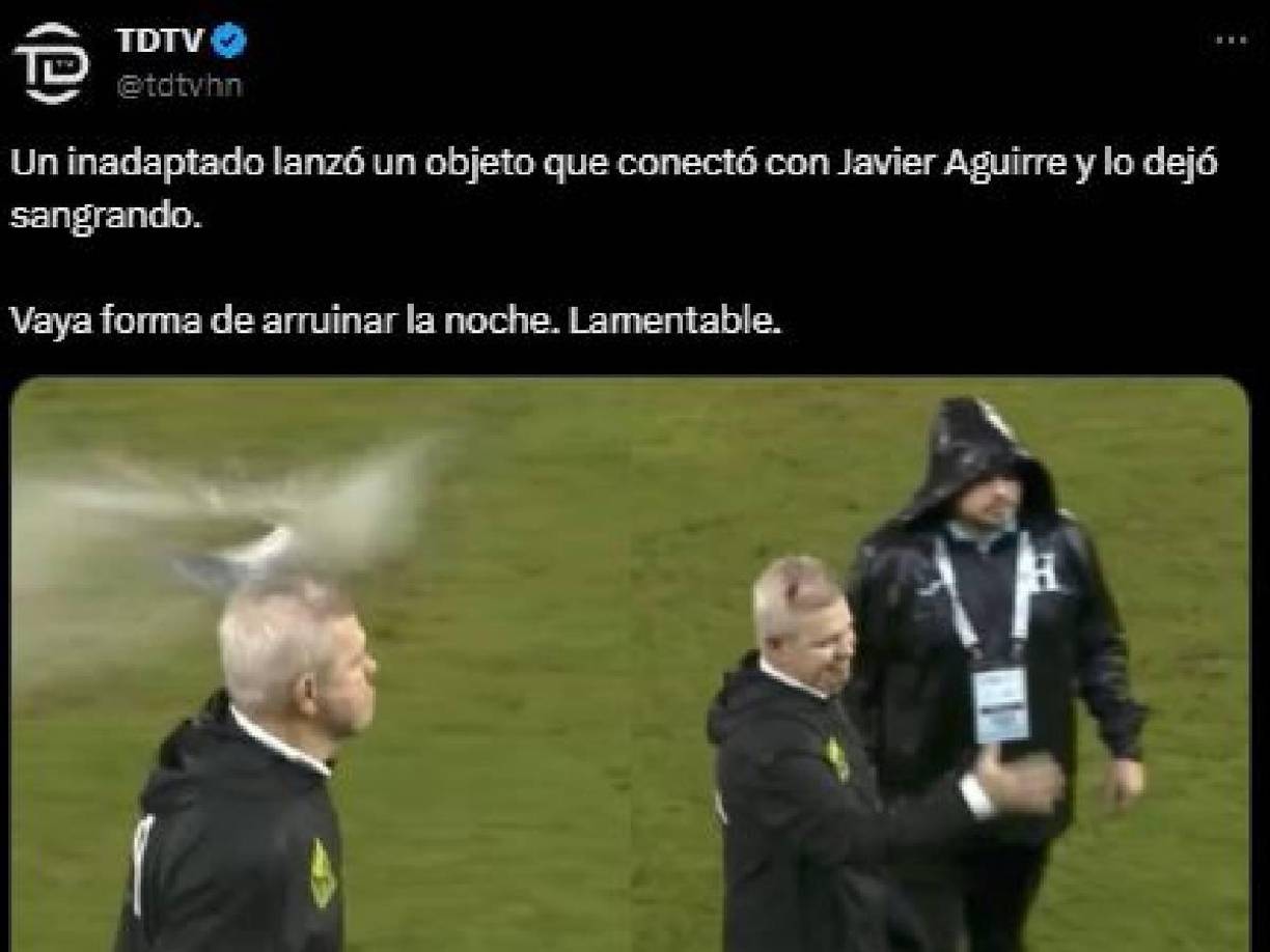 Pese al triunfo, medios catrachos tachan de inaceptable lo que pasó con Javier Aguirre.