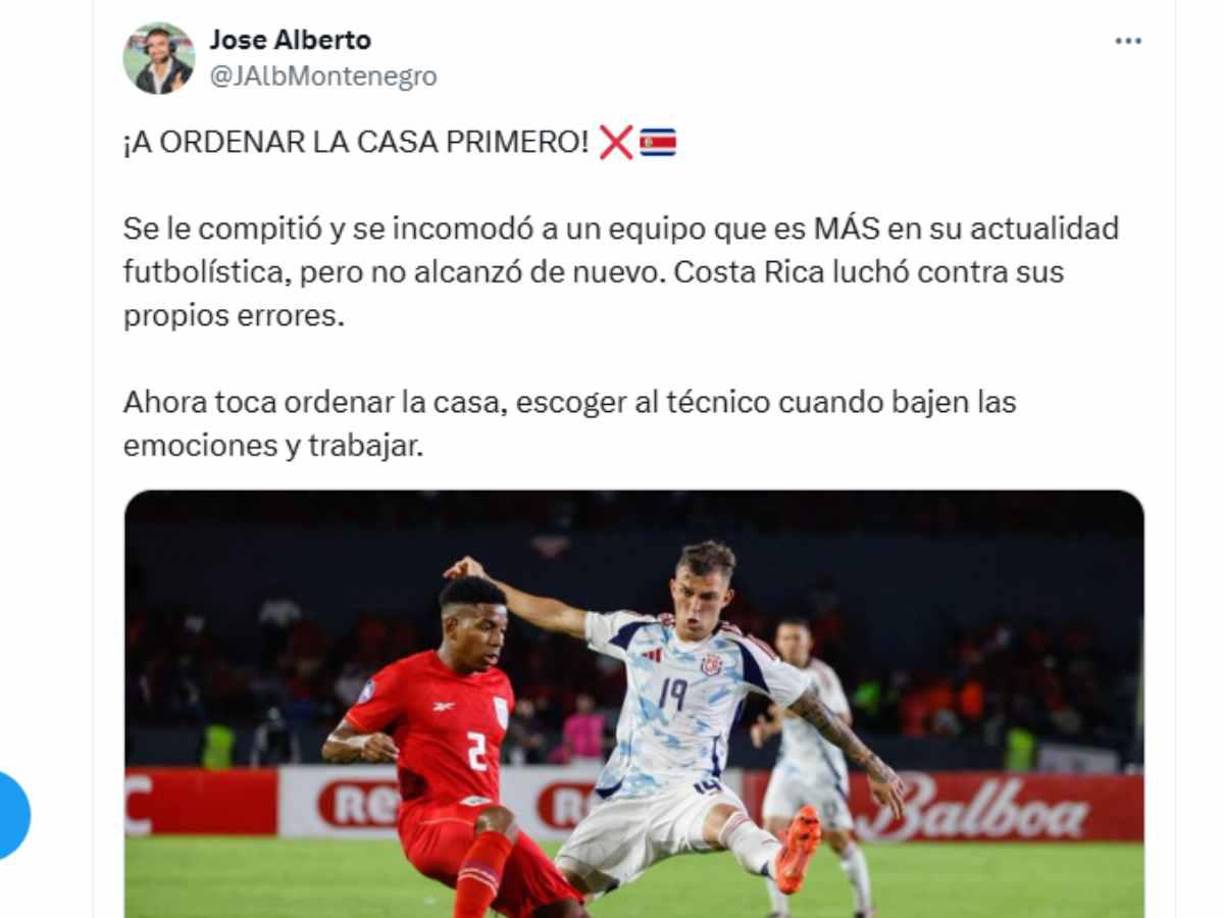 Prensa de Costa Rica señaló que hay que ordenar la casa y exigen escoger un nuevo técnico. 