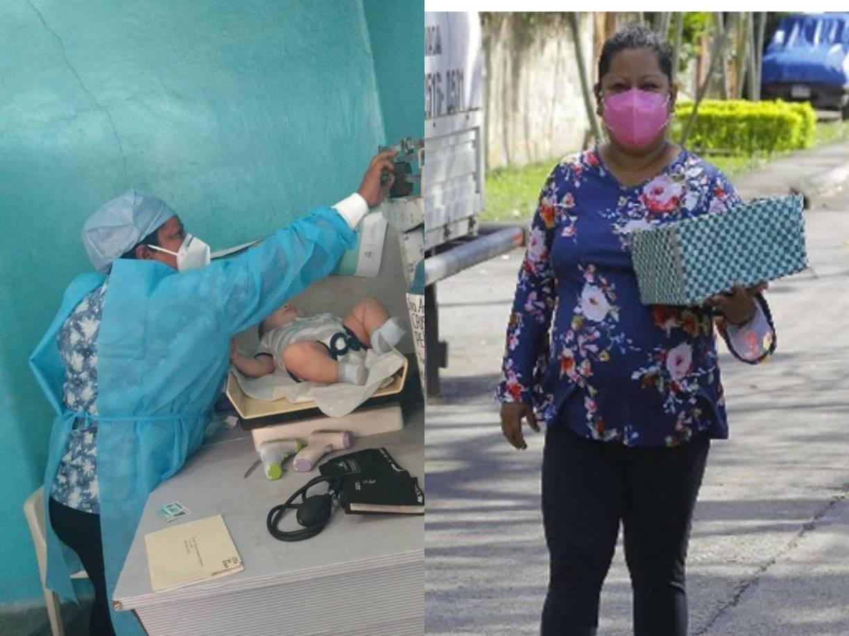Blanca Estela Pérez es una sampedrana de 40 años que durante los peores meses de la pandemia de covid-19, trabajó en primera línea como promotora de salud para asistir a cientos de pacientes en el triaje de Choloma.